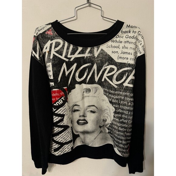 MARILYN MONROE PULLOVER FLEECE small - Picture 1 of 3